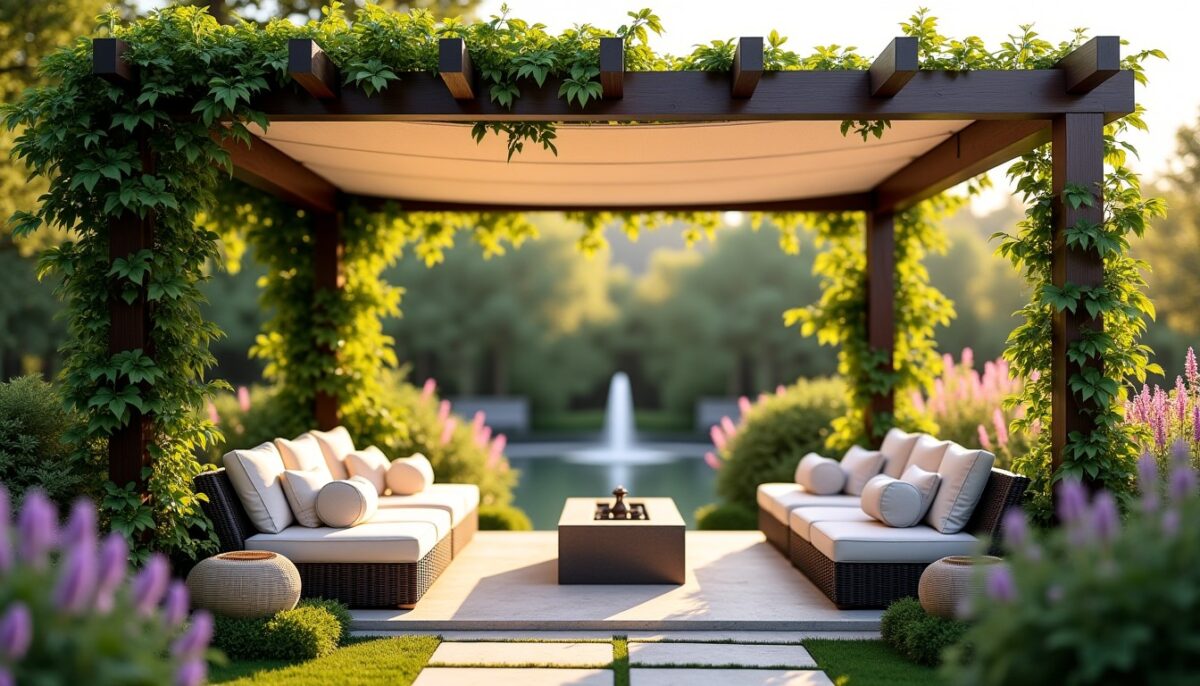 Créez une oasis de paix dans votre jardin grâce à une pergola élégante